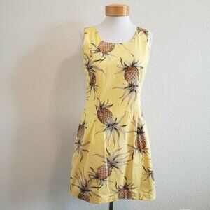 Ho Aloha Made In Hawaii Pineapple Dole Dress S